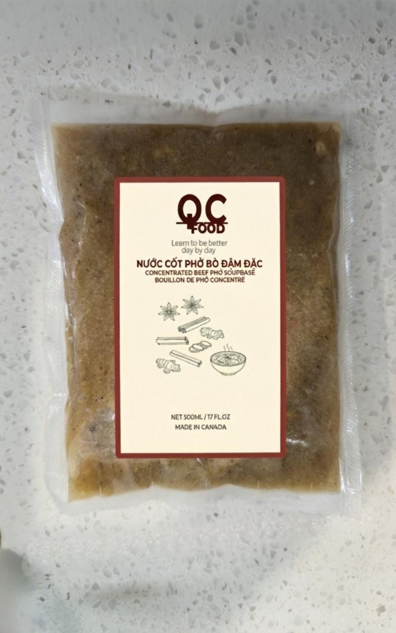 QC Food Concentrated Beef Pho Broth (500ml)